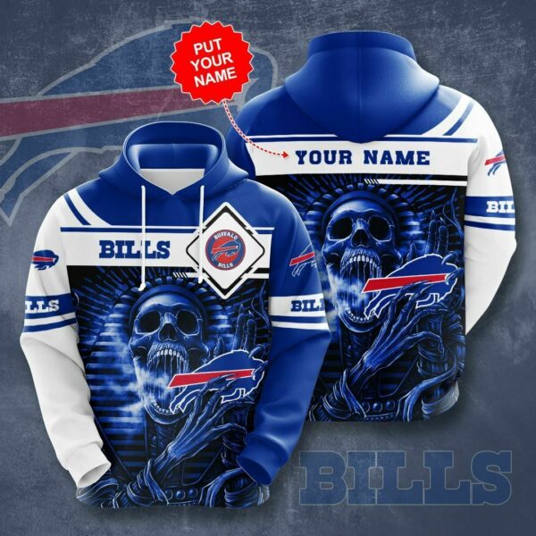 Buffalo Bills nfl Hoodie Pullover Personalized Name Sweatshirt Customized Gift