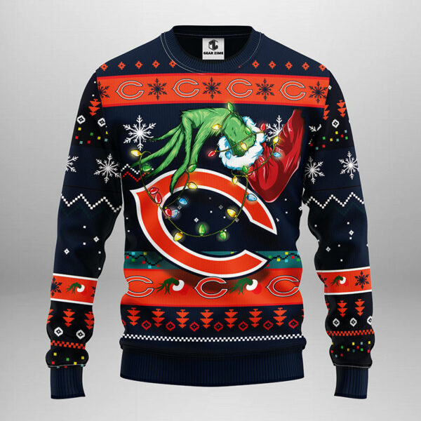 Chicago Bears Grinch NFL Ugly Christmas Sweater Chicago Bears Ugly Sweater
