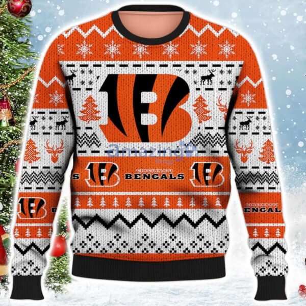 Christmas Gift Cincinnati Bengals USA Football Season Ugly Christmas Sweater Bengals Ugly Sweater