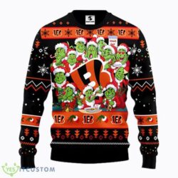 Cincinnati Bengals Grinchs Xmas Day Black Ugly Christmas Sweater – Bengals Christmas Sweater