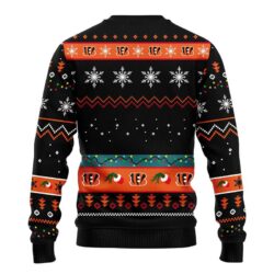 Cincinnati Bengals Grinchs Xmas Day Black Ugly Christmas Sweater