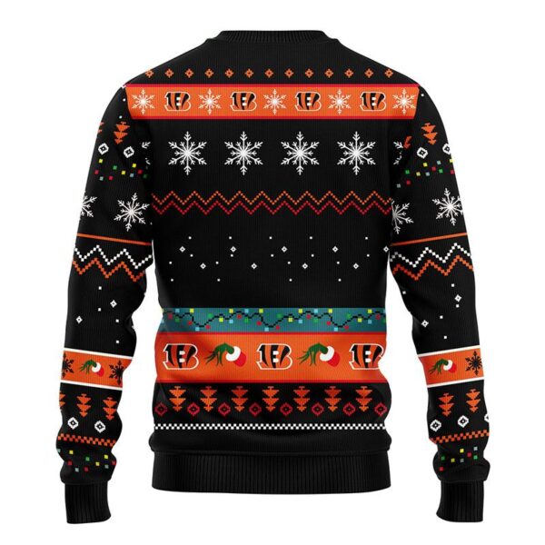 Cincinnati Bengals Grinchs Xmas Day Black Ugly Christmas Sweater