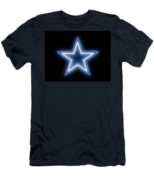 Cowboys Star Neon Sign Ricky Barnard nfl t-shirt