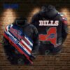 Custom Buffalo Bills nfl 3D Hoodie Black And Red grafic for fan Custom Buffalo Bills nfl 3D Hoodie Black And Red grafic for fan