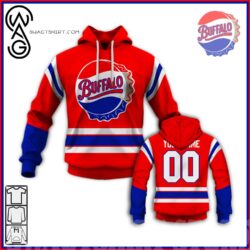 Customize Throwback BUFFALO BISONS American League 1963 style hockey red jersey For fan