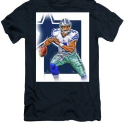 Dak Prescott Dallas Cowboys Oil Art Joe Hamilton nfl t-shirt