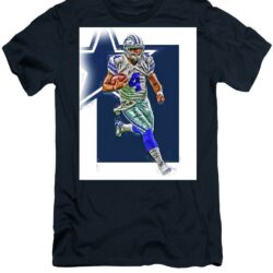 Dak Prescott Dallas Cowboys Oil Art Series 3 Joe Hamilton t-shirt