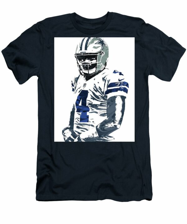 Dak Prescott Dallas Cowboys nfl Pixel Art 4 Joe Hamilton t-shirt