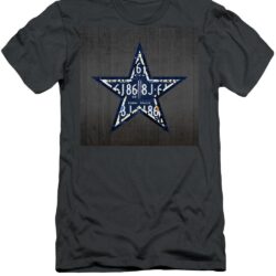 Dallas Cowboys Football Team Retro Logo Texas License Plate Art Design Turnpike t-shirt