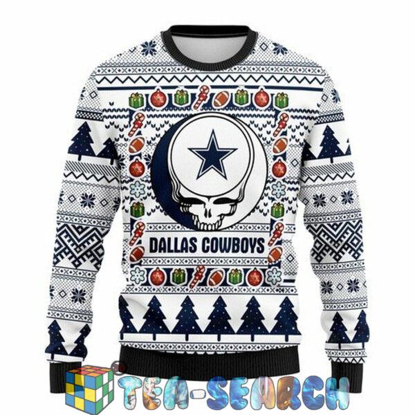 Dallas Cowboys Grateful Dead NFL Ugly Christmas