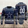 NFL Dallas Cowboys Snowflake Christmas Sweater Dallas Cowboys Personalized Ugly Sweater NFL Dallas Cowboys Snowflake Christmas Sweater