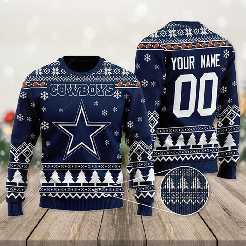 NFL Dallas Cowboys Snowflake Christmas Sweater NFL Dallas Cowboys Snowflake Christmas Sweater