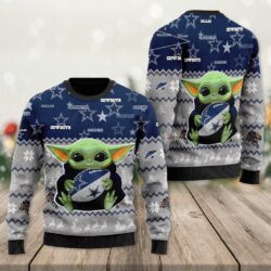 Dallas Cowboys Ugly Sweater – Baby Yoda Ugly Christmas Sweater