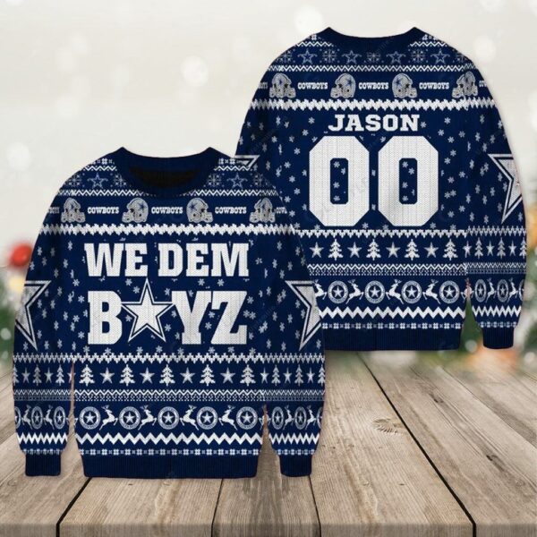 Dallas Cowboys Ugly Sweater We Dem Boyz Personalized Ugly Christmas Sweater