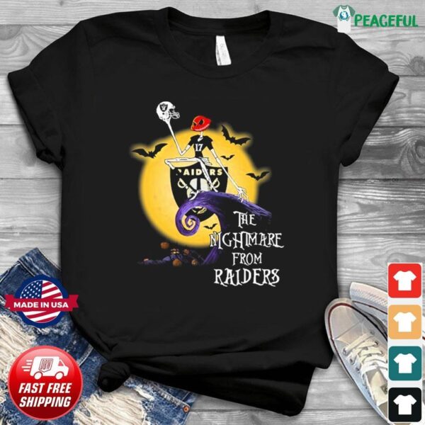 Davante Adams Jack Skellington The Nightmare From Raiders Halloween Shirt