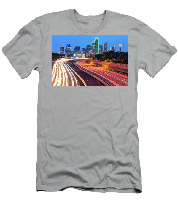 Dawn At The Dallas Skyline Texas Cityscape Gregory Ballos t-shirt