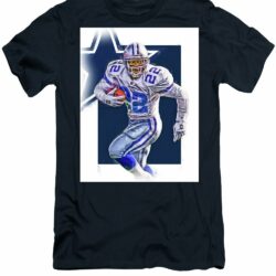 Emmitt Smith Dallas Cowboys Oil Art Joe Hamilton t-shirt