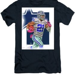 Ezekiel Elliotte Dallas Cowboys Oil Art Joe Hamilton t-shirt