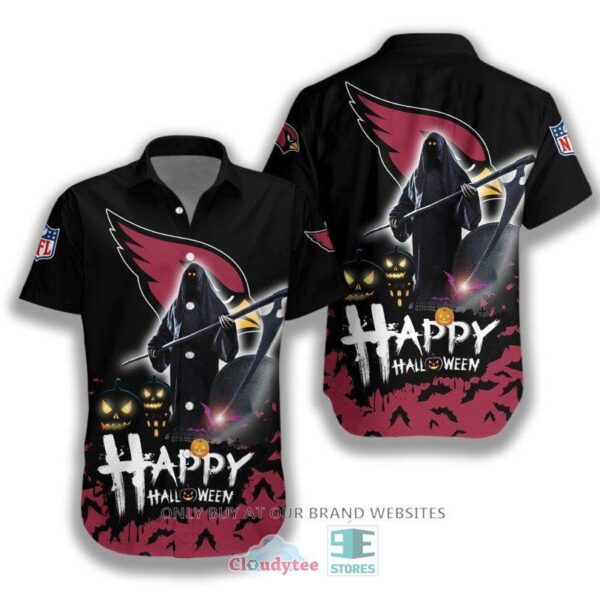 HALLOWEEN NFL Arizona Cardinals Happy Halloween Hawaiian Shirt for fan