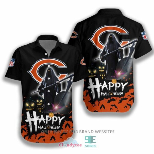 HALLOWEEN NFL Chicago Bears Happy Halloween Hawaiian Shirt for fan