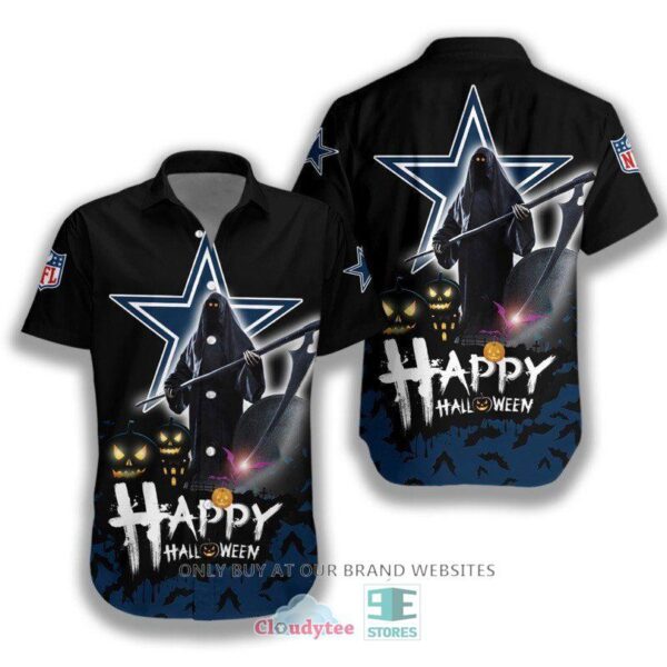 HALLOWEEN NFL Dallas Cowboys Happy Halloween Hawaiian Shirt for fan