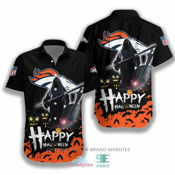 HALLOWEEN NFL Denver Broncos Happy Halloween Hawaiian Shirt for fan
