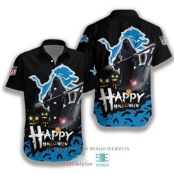 [HALLOWEEN] NFL Detroit Lions Happy Halloween Hawaiian Shirt for fan