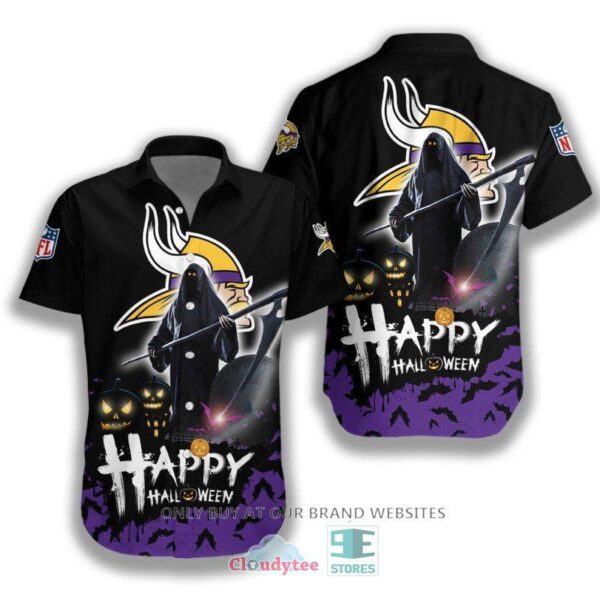 HALLOWEEN NFL Minnesota Vikings Happy Halloween Hawaiian Shirt for fan