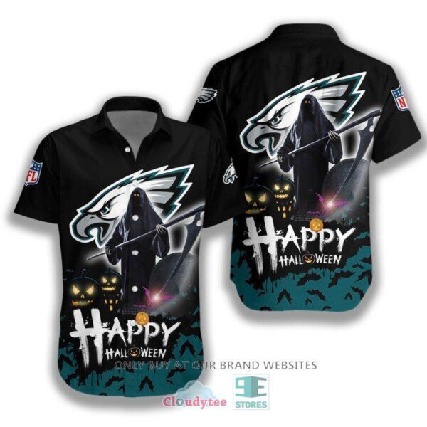 [HALLOWEEN] NFL Philadelphia Eagles Happy Halloween Hawaiian Shirt for fan