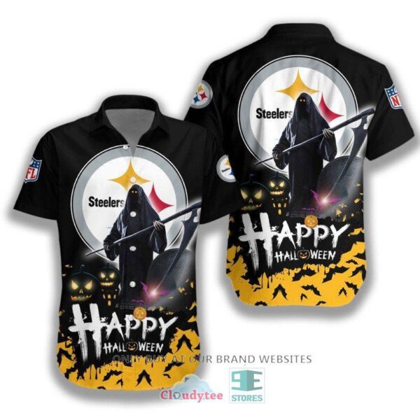 HALLOWEEN NFL Pittsburgh Steelers Happy Halloween Hawaiian Shirt for fan