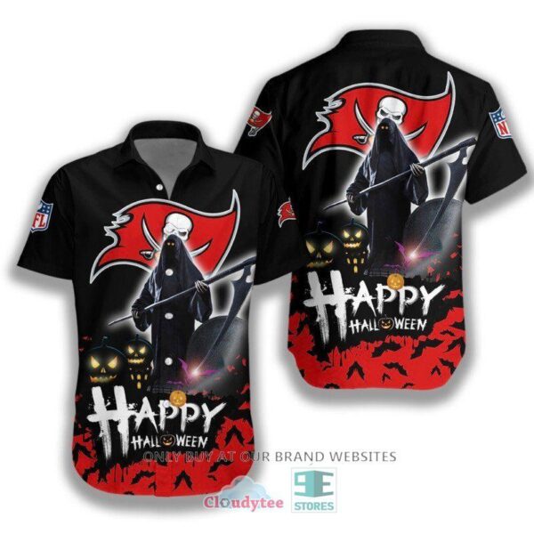 HALLOWEEN NFL Tampa Bay Buccaneers Happy Halloween Hawaiian Shirt for fan