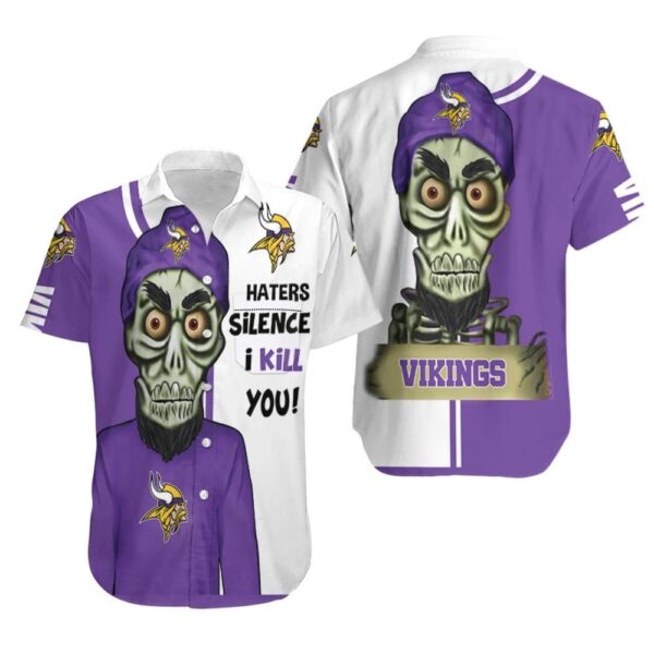 Haters I Kill You Minnesota Vikings Hawaiian Shirt