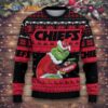 Kansas City Chiefs Grinch Stolen Black Christmas Sweater Kansas City Chiefs Grinch Stolen Black Christmas Sweater