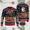 Kansas City Chiefs Mascot Player Black Christmas Sweater Kansas City Chiefs Mascot Player Black Christmas Sweater