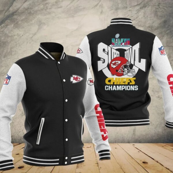 Kansas City Chiefs nfl Super Bowl LVII Champions Varsity baseball 3D Jackets for fan