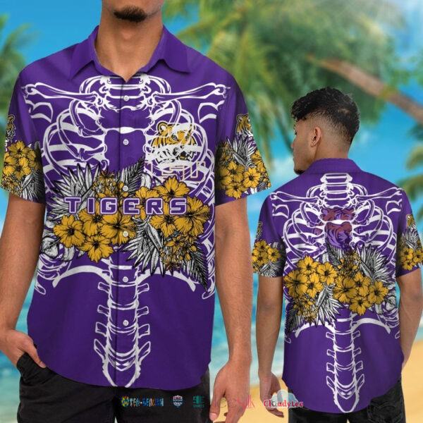 LSU Tigers NCAA Skeleton Tropical hot Hawaiian Shirt