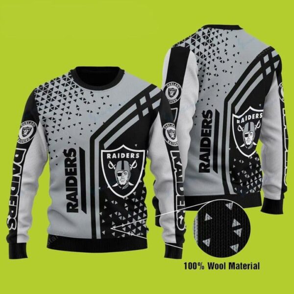 Las Vegas Raiders Christmas Vintage Wool Sweater Gift For Fan