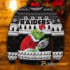 Las Vegas Raiders Grinch Football Ugly Christmas Sweater Las Vegas Raiders Grinch Football Ugly Christmas Sweater