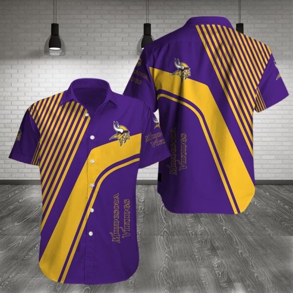 Minnesota Vikings Aloha Shirt NFL Hawaiian Shirt