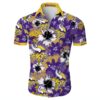Minnesota Vikings Hawaiian Shirt Tropical Flower Summer Minnesota Vikings Hawaiian Shirt Tropical Flower Summer