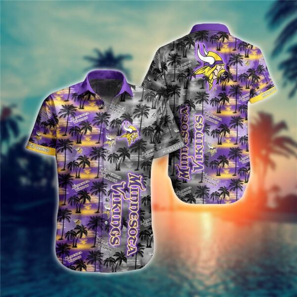 Minnesota Vikings Hawaiian Shirts Flower Gift For Summer NFL Hawaiian Shirt