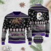 Minnesota Vikings Mascot Football Helmet Ugly Christmas Sweater Minnesota Vikings Mascot Football Helmet Ugly Christmas Sweater