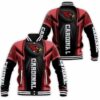 NFL Arizona Cardinals Black Red Baseball Jacket NFL Arizona Cardinals Black Red Baseball Jacket