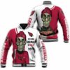 NFL Arizona Cardinals Red White Baseball Jacket NFL Arizona Cardinals Red White Baseball Jacket