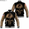 NFL Atlanta Falcons Punisher Skull Camo Baseball Jacket NFL Atlanta Falcons Punisher Skull Camo Baseball Jacket