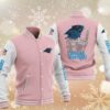 NFL Carolina Panthers Pink Iron Maiden Baseball Jacket NFL Carolina Panthers Pink Iron Maiden Baseball Jacket
