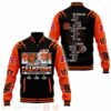 NFL Cincinnati Bengals Black Orange Champions Baseball Jacket_1 NFL Cincinnati Bengals Black Orange Champions Baseball Jacket 1