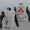 NFL Cincinnati Bengals Grey Build It Better Baseball Jacket NFL Cincinnati Bengals Grey Build It Better Baseball Jacket