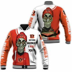 NFL Cincinnati Bengals Orange White Baseball Jacket