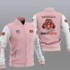 NFL Cincinnati Bengals Pink Build It Better Baseball Jacket NFL Cincinnati Bengals Pink Build It Better Baseball Jacket